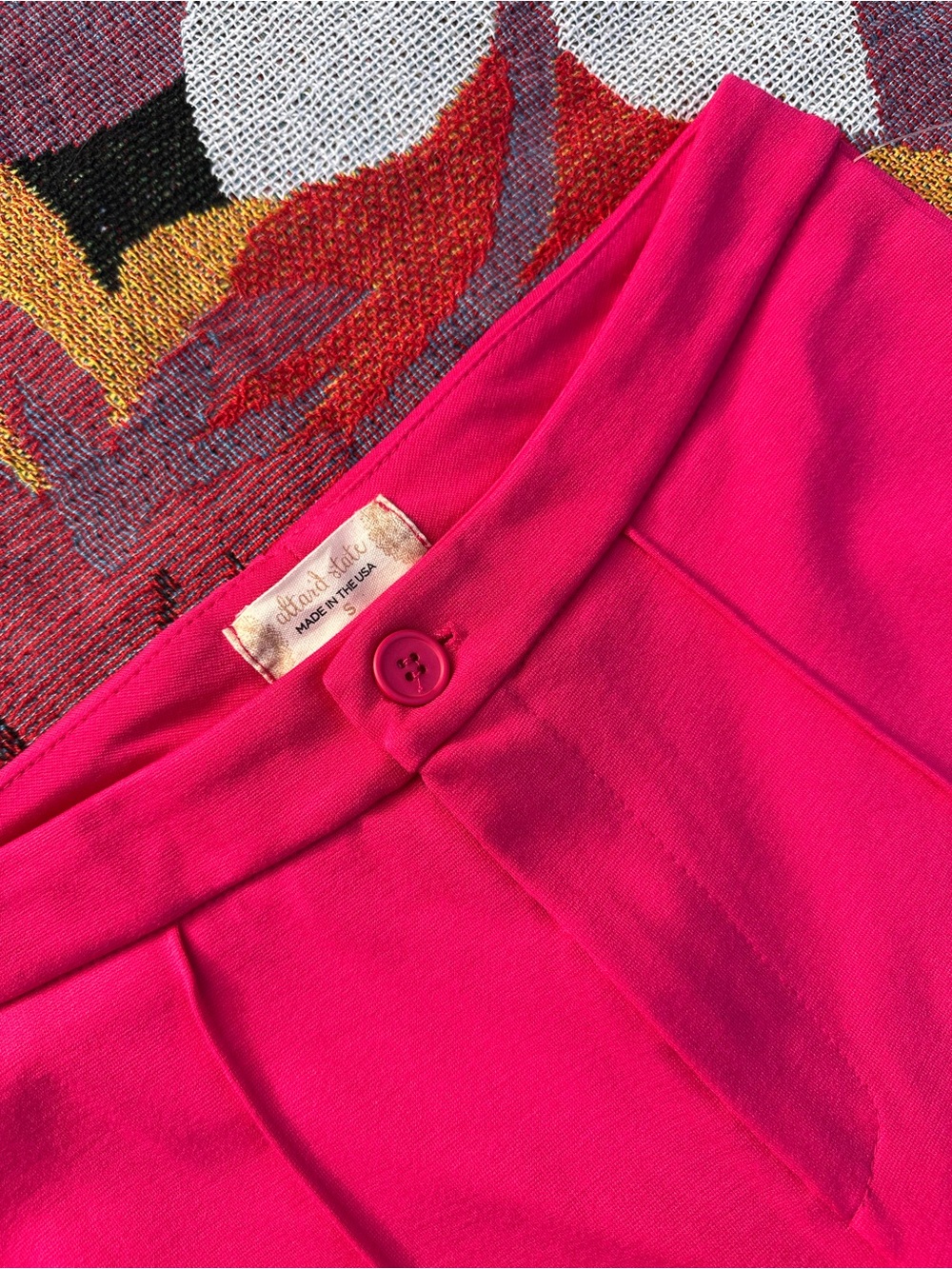 Altar'd State Hot Pink Flare Stretch Pants NWT - Picture 2 of 4